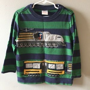 Hanna Andersson lift the flap train long sleeve